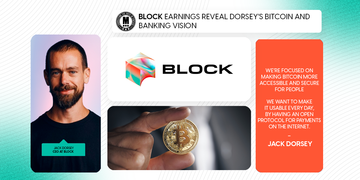 Block Earnings Reveal Dorsey’s Bitcoin and Banking Vision