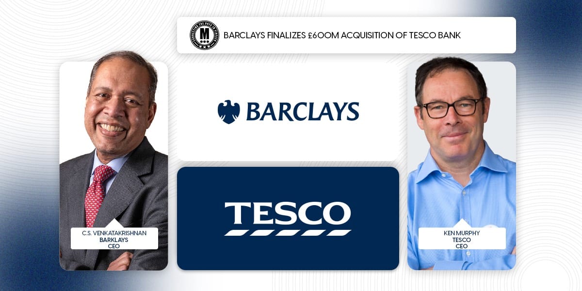 Barclays Finalizes £600M Acquisition of Tesco Bank