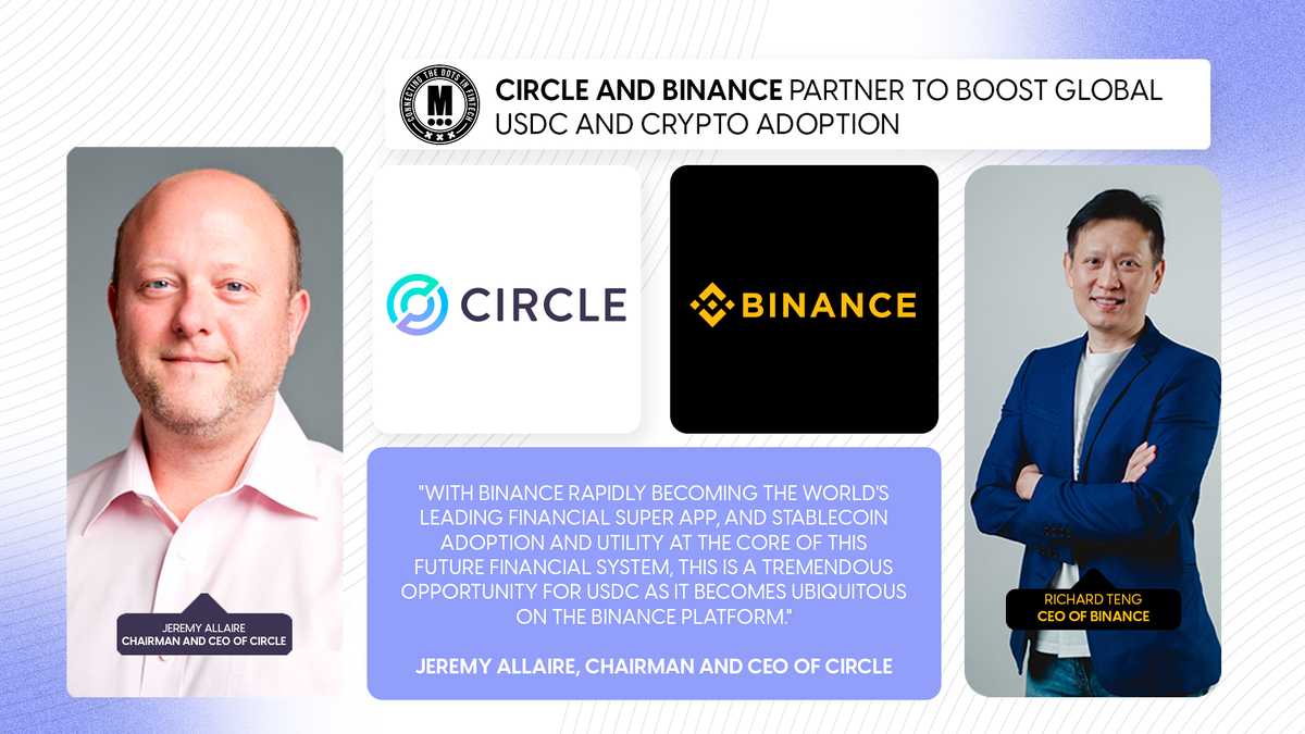 Circle and Binance Partner to Boost Global USDC and Crypto Adoption