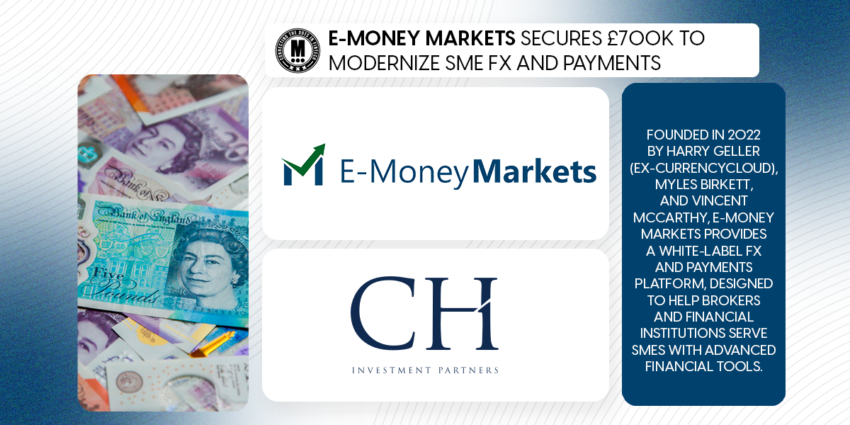 E-Money Markets Secures £700K to Modernize SME FX and Payments