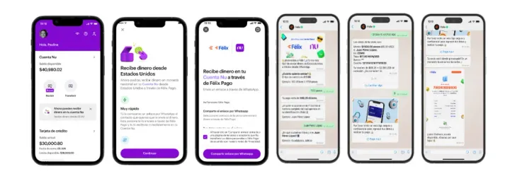 Nu México launches functionality for customers to receive money from the US through WhatsApp