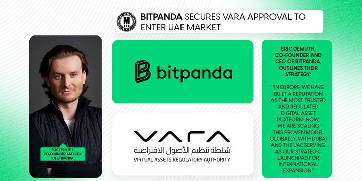 Bitpanda Secures VARA Approval to Enter UAE Market