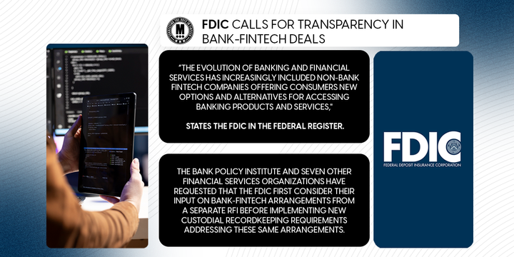 FDIC Calls for Transparency in Bank-FinTech Deals