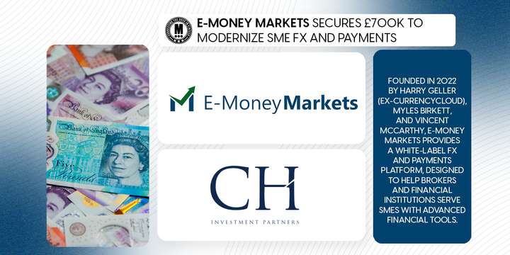 E-Money Markets Secures £700K to Modernize SME FX and Payments