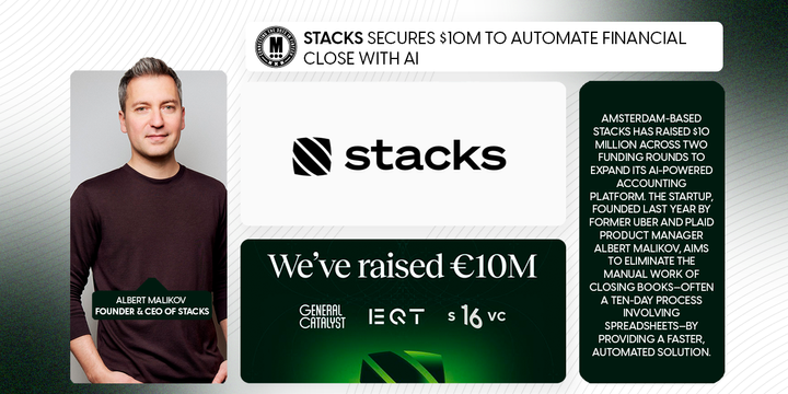 Stacks Secures $10M to Automate Financial Close with AI